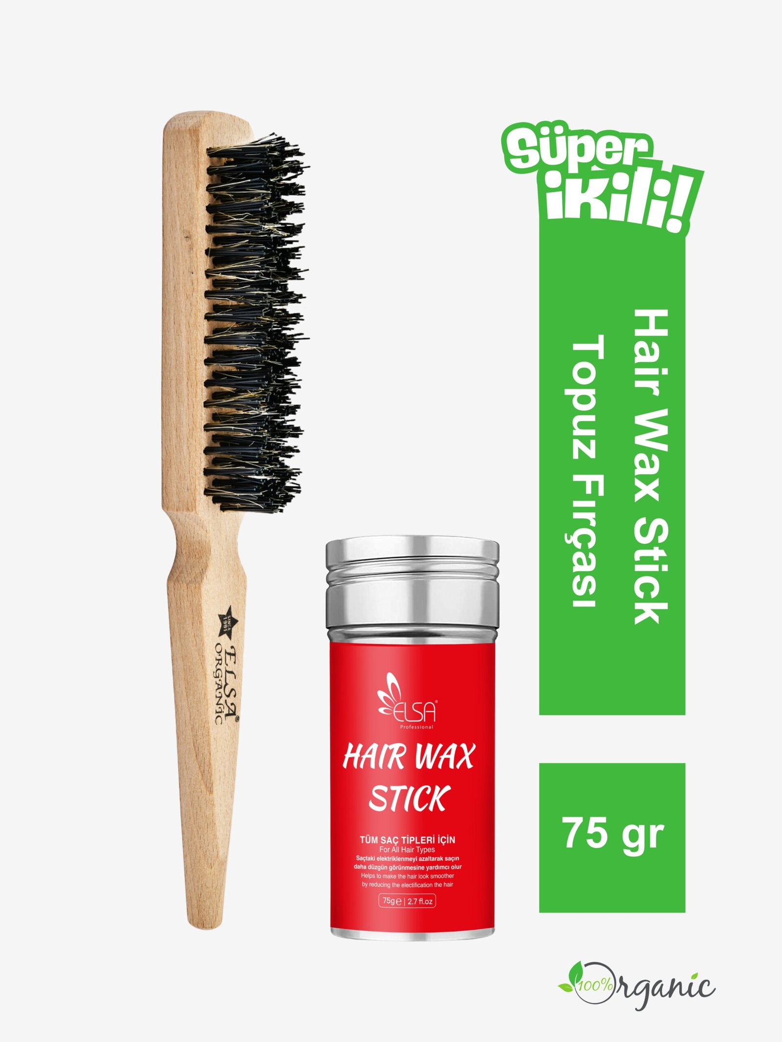 131 Organik Topuz Fırçası